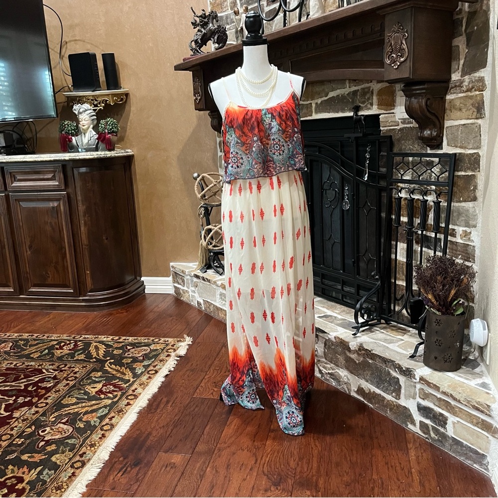 Sequin Hearts dress Large NWT